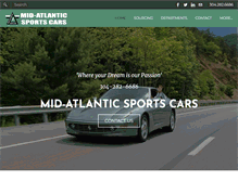 Tablet Screenshot of midatlanticsportscars.com